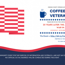 OCVAC Coffee Talk with Veterans - September (Calendar Event Banner)