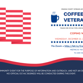 Event Banner for Coffee Talk with Veterans' December 22, 2021 Meeting