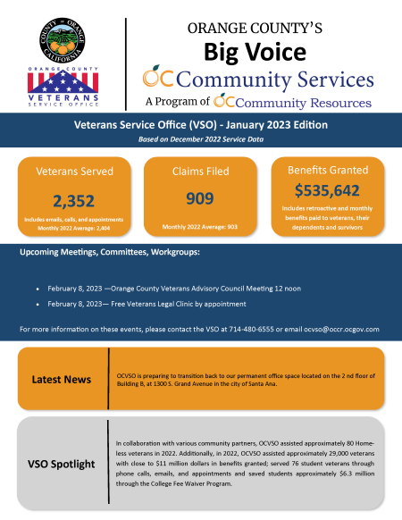 Big Voice Newsletter - January 2023